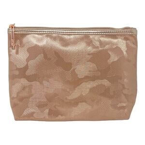 Lancome Rose Gold Camo Print Cosmetic Bag New Never Used